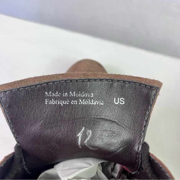 The Flexx Boots Womens 7.5 Brown Suede Leather Wedge Lace Up - Picture 9 of 12